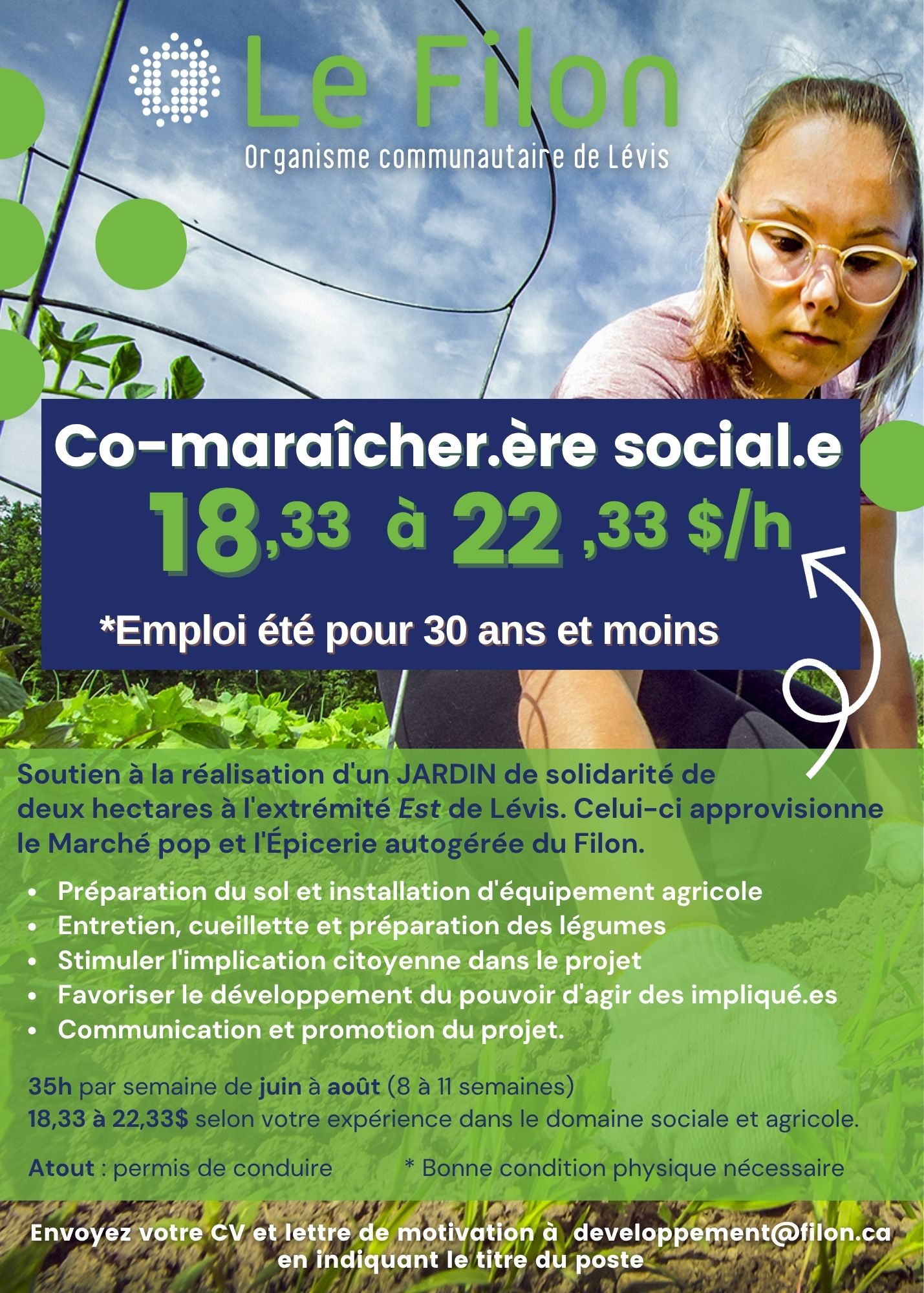 Emploi maraicher