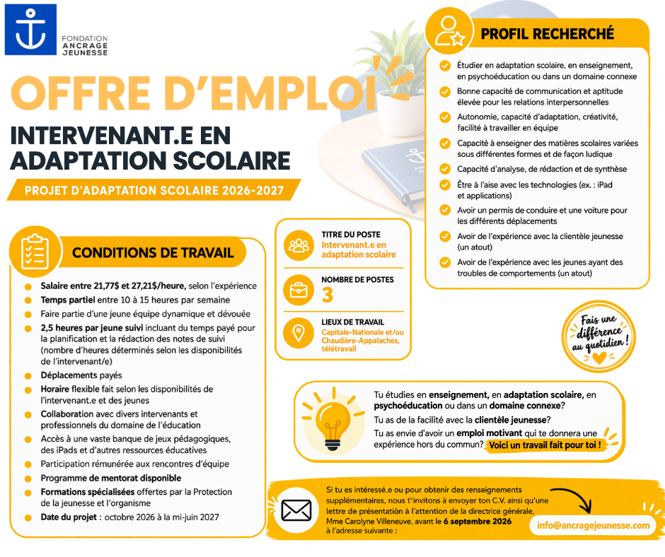 Offre d'emploi PAS