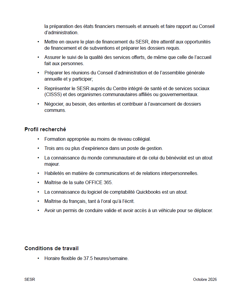OffreEmploi StRomuald