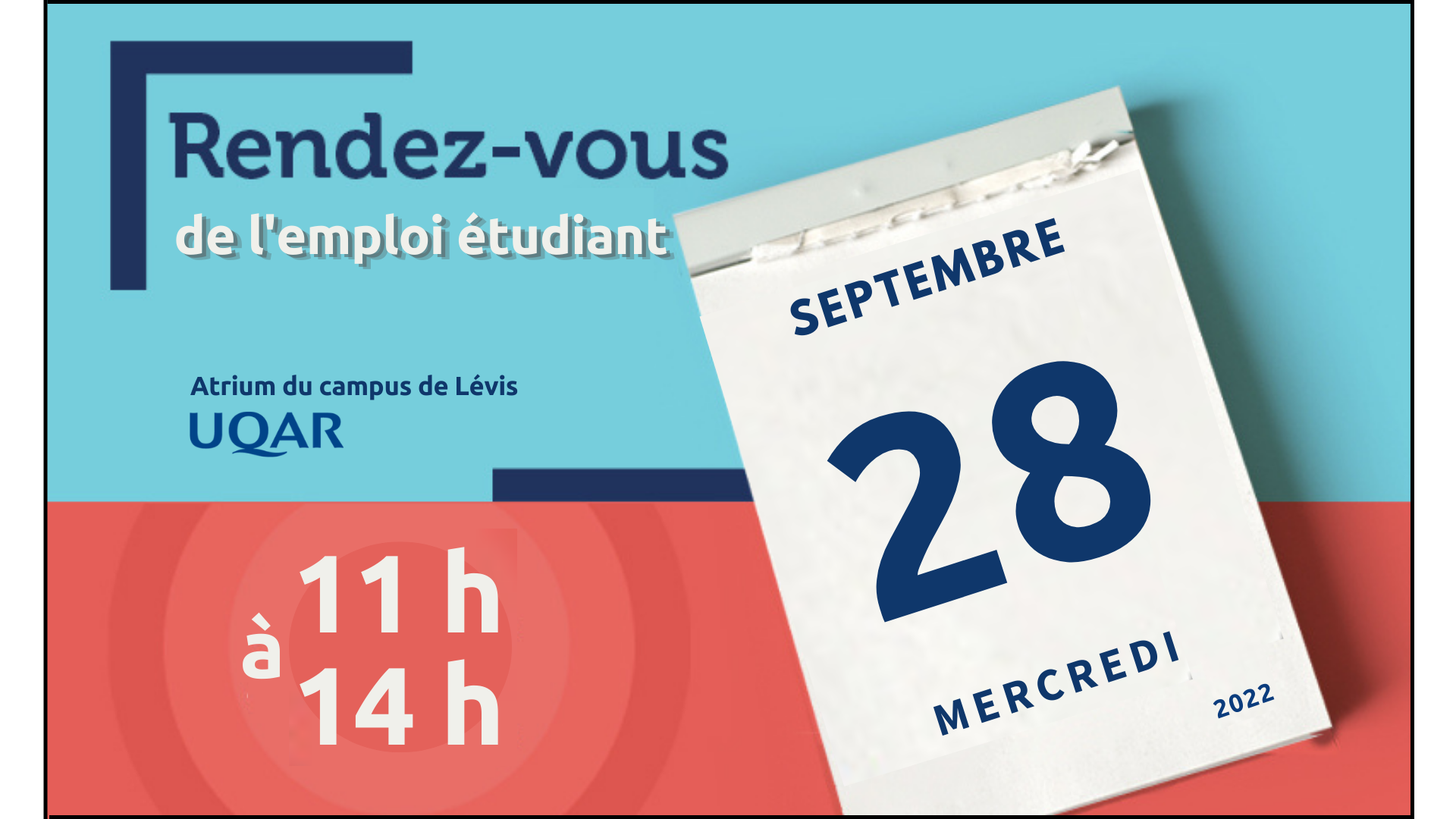 Rendezvous de l'emploi étudiant Lévis Le Poste UQAR emploi stage